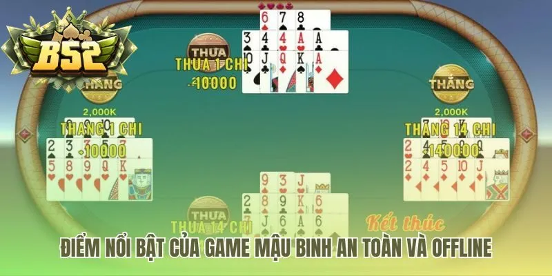 Game Mậu Binh nổi bật với chế độ offline và đồ họa 3D sống động