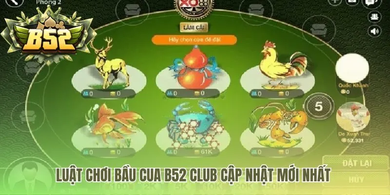 Luật chơi Bầu cua B52 Club dựa trên 3 mặt xúc xắc ngẫu nhiên