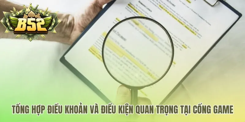 Điều khoản và điều kiện gồm quy định tài khoản và giao dịch
